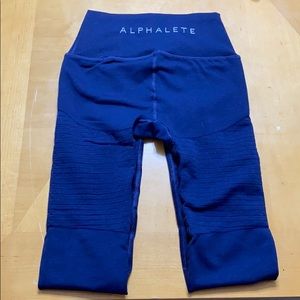 Dark blue alphalete revival leggings